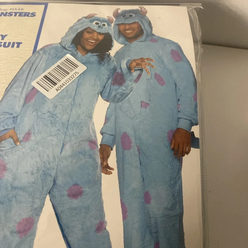 Adult Hooded Disney Monsters Inc Sulley Costume Size Small Spirit Halloween